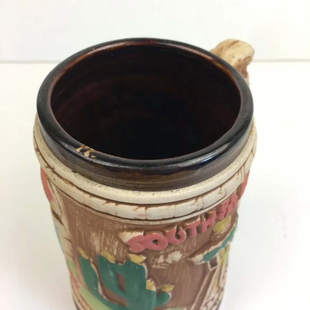 Vtg South of the Border Sombrero Tower Mug Stein Style South‎ Carolina Souvenir